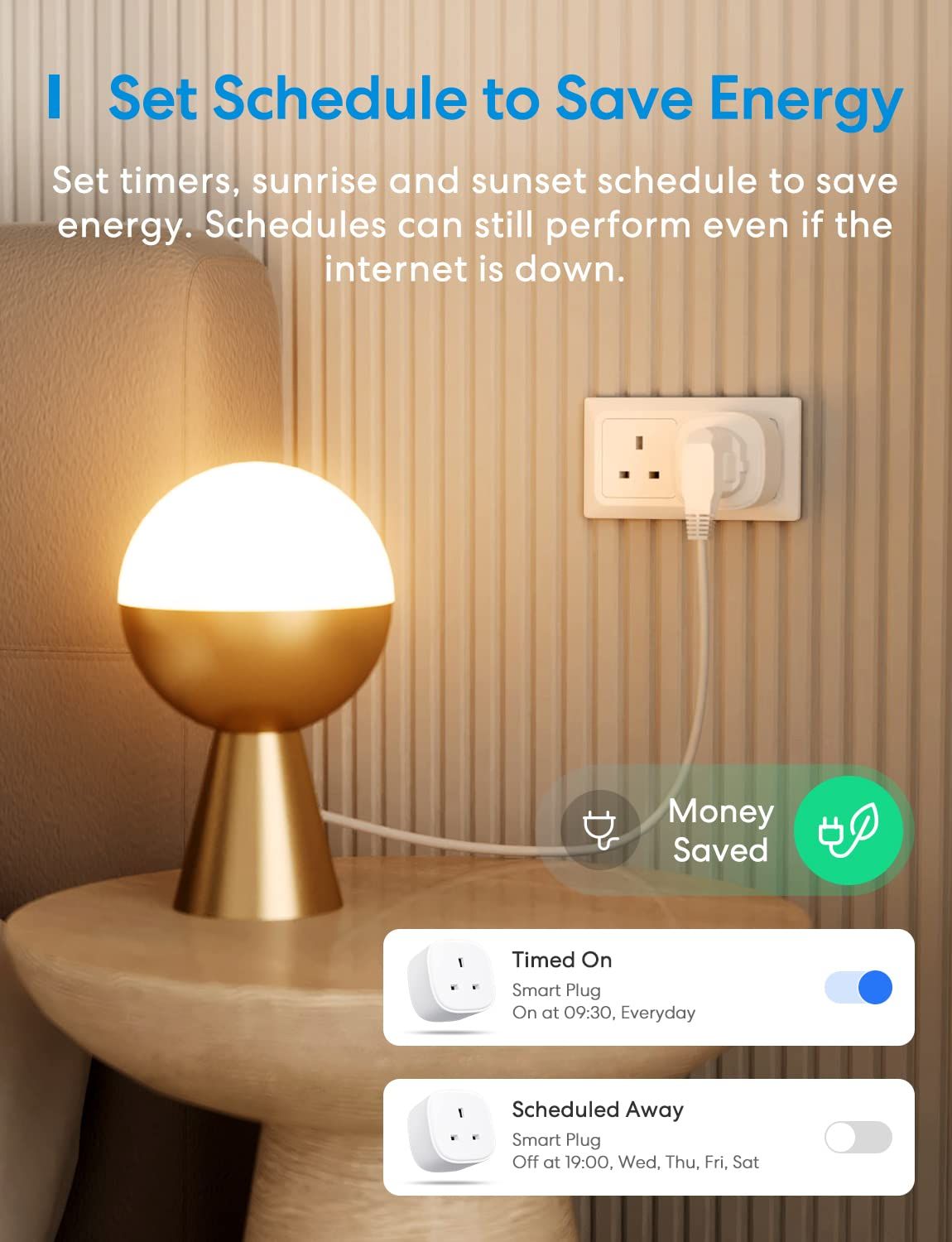 Smart Plug Meross WiFi Smart Socket Compatible with Alexa Google