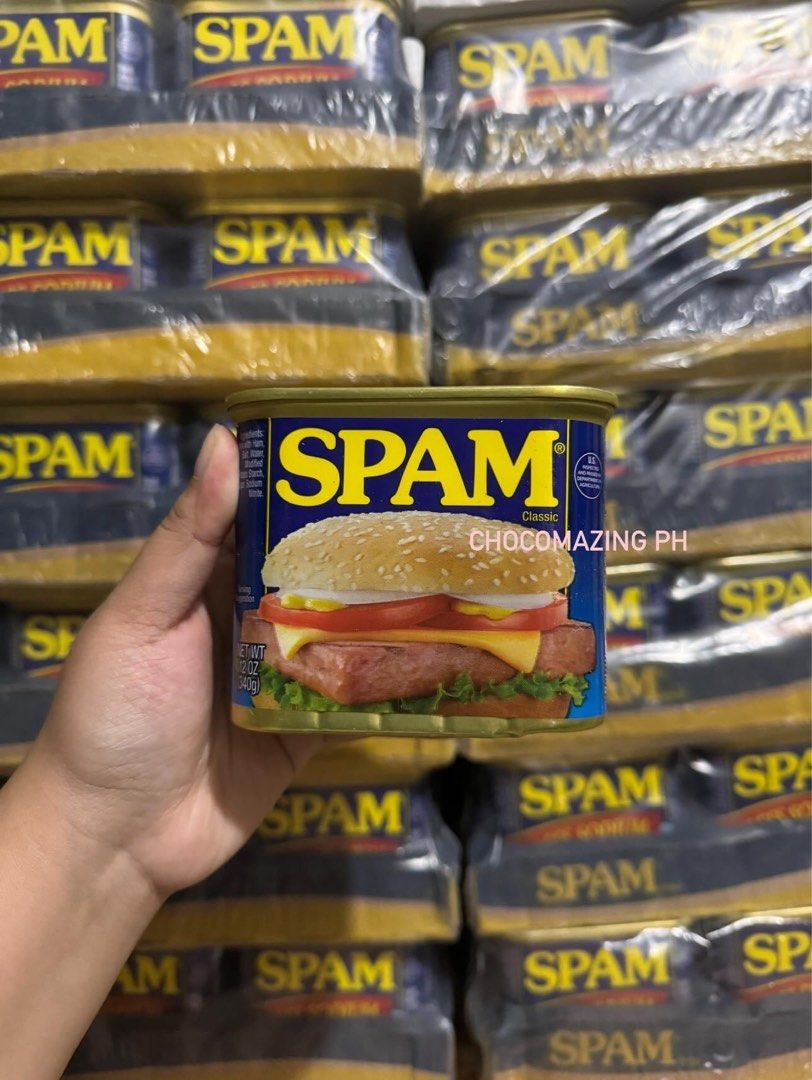 Spam Luncheon Meat 340g BOX 12PCS (Category: Packaged & Instant Food) located in Bacoor. Submitted by chocomazingph (Listing ID 1291784374, Image 1). Description: 𝗗𝗘𝗧𝗔𝗜𝗟𝗦: 🛒 shapi: chocomazingph 📍 𝗕𝗮𝗰𝗼𝗼𝗿, 𝗖𝗮𝘃𝗶𝘁𝗲 💵 𝗕𝗣𝗜 / 𝗕𝗗𝗢 / 𝗚𝗖𝗔𝗦𝗛 🛵 𝗣𝗶𝗰𝗸 𝘂𝗽 / 𝗟𝗮𝗹𝗮𝗺𝗼𝘃𝗲 / 𝗟𝗕𝗖 🚌 𝐁𝐮𝐬 𝐒𝐡𝐢𝐩 𝐯𝐢𝐚 𝐕𝐢𝐜𝐭𝐨𝐫𝐲 𝐋𝐢𝐧𝐞𝐫 𝗙𝗼𝗿 𝗼𝗿𝗱𝗲𝗿𝘀 𝗮𝗻𝗱 𝗶𝗻𝗾𝘂𝗶𝗿𝗶𝗲𝘀 𝗽𝗹𝗲𝗮𝘀𝗲 𝗺𝗲𝘀𝘀𝗮𝗴𝗲 𝘂𝘀 💌.
