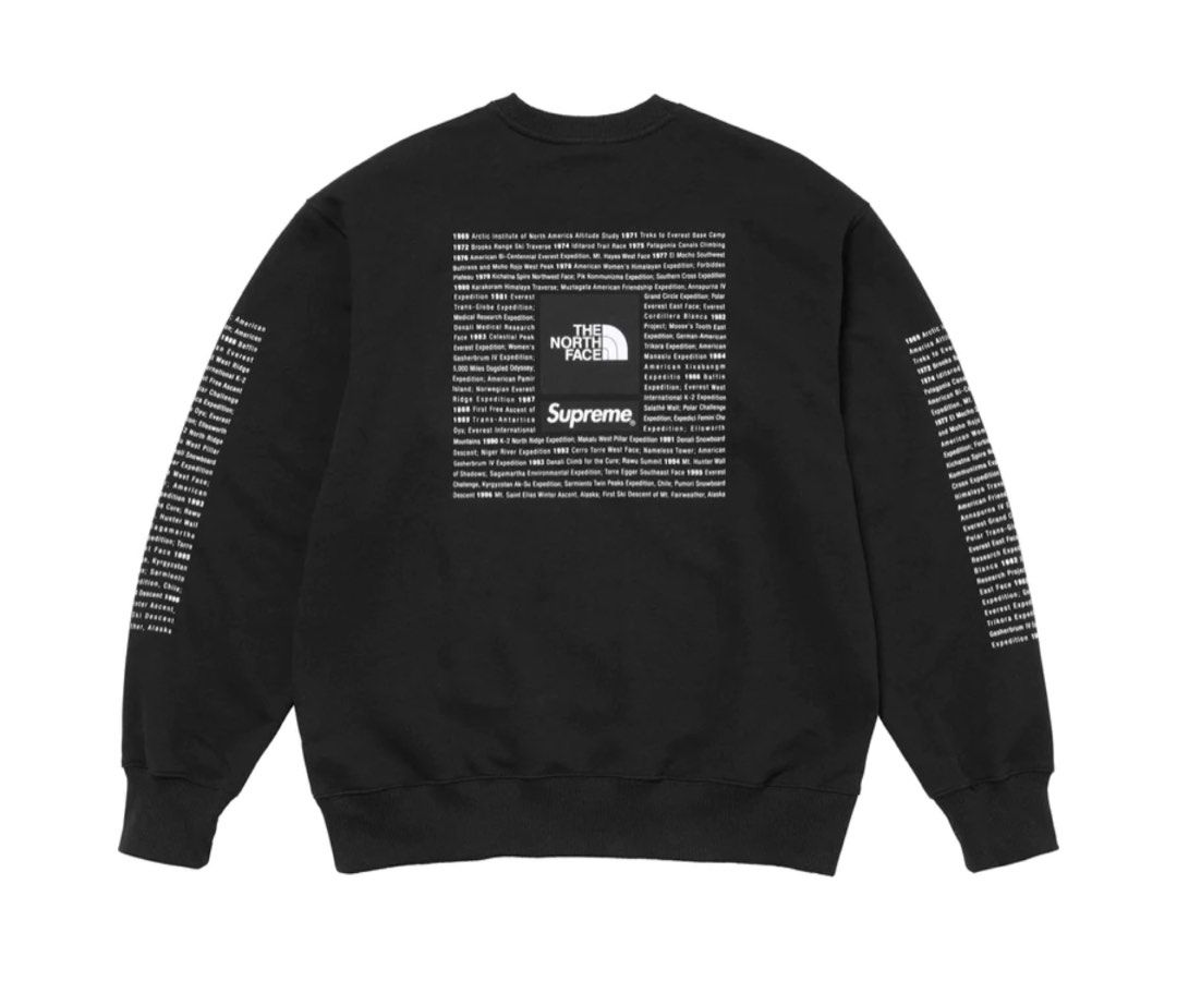 Brand New Supreme x The North Face Crewneck Black Size M SS24 Carousell