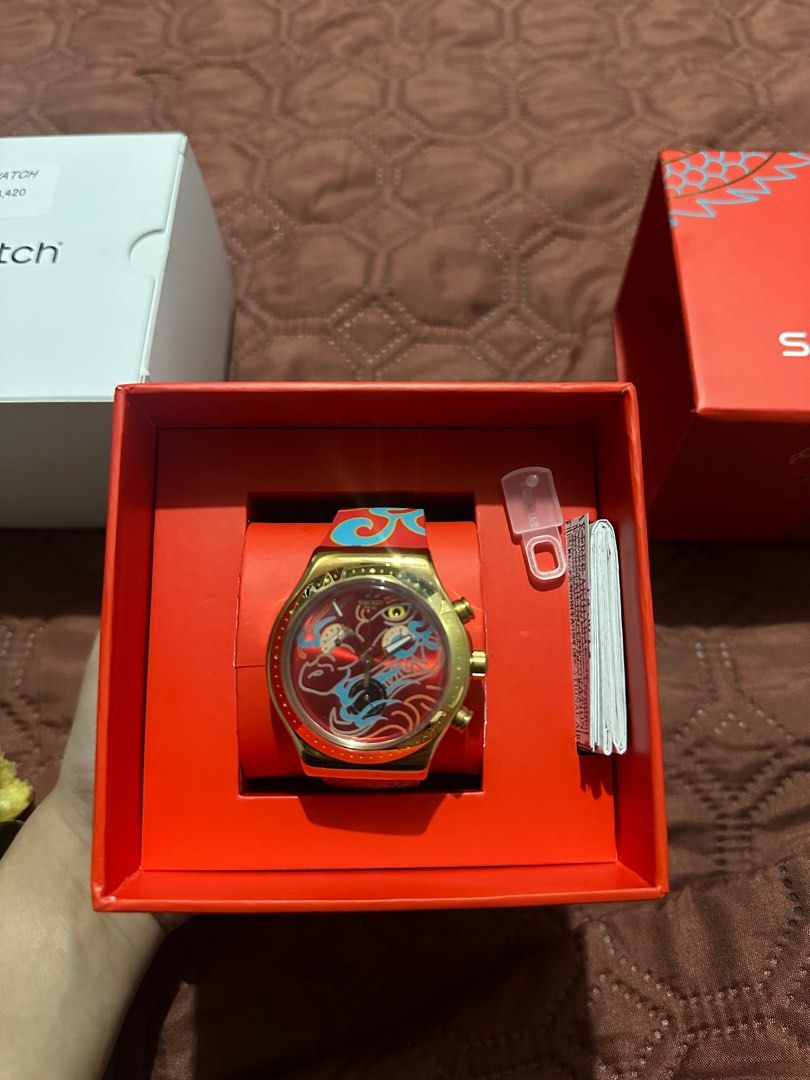 Swatch Year of the Dragon (Category: Men's Watches) located in Marilao. Submitted by jashy_ (Listing ID 1291880980, Image 2). Description: FOR SALE!! Swatch Year of the dragon Brand new ₱29,500 each walang ni release sa ph..