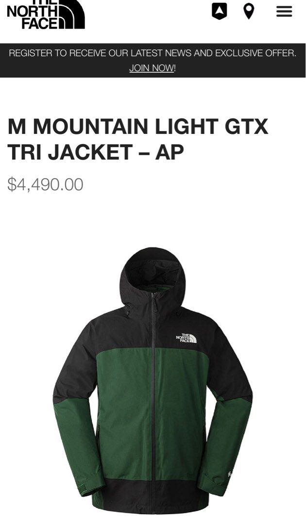 The North Face M MOUNTAIN LIGHT GTX TRI JACKET – AP - XL, 男裝
