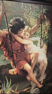 The Swing (Springtime) by Pierre Auguste Cot - Reproduction - 40 x 50 inches - Oil Painting