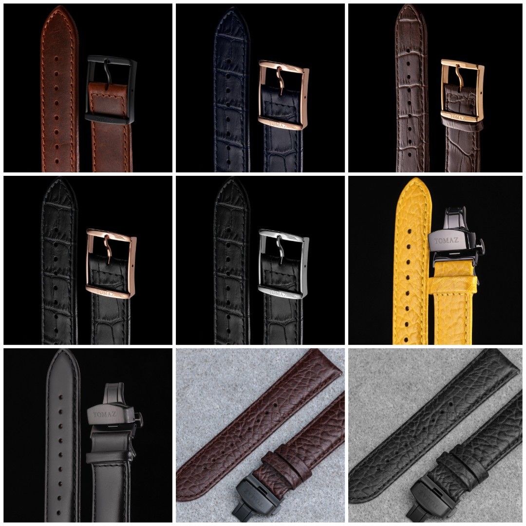 Tomaz 24mm Genuine Leather Butterfly Clip TW003 Skeleton Watch Strap Tali Jam Butterfly Clip Skeleton 24mm Tomaz Men s Fashion Watches Accessories Watches on Carousell