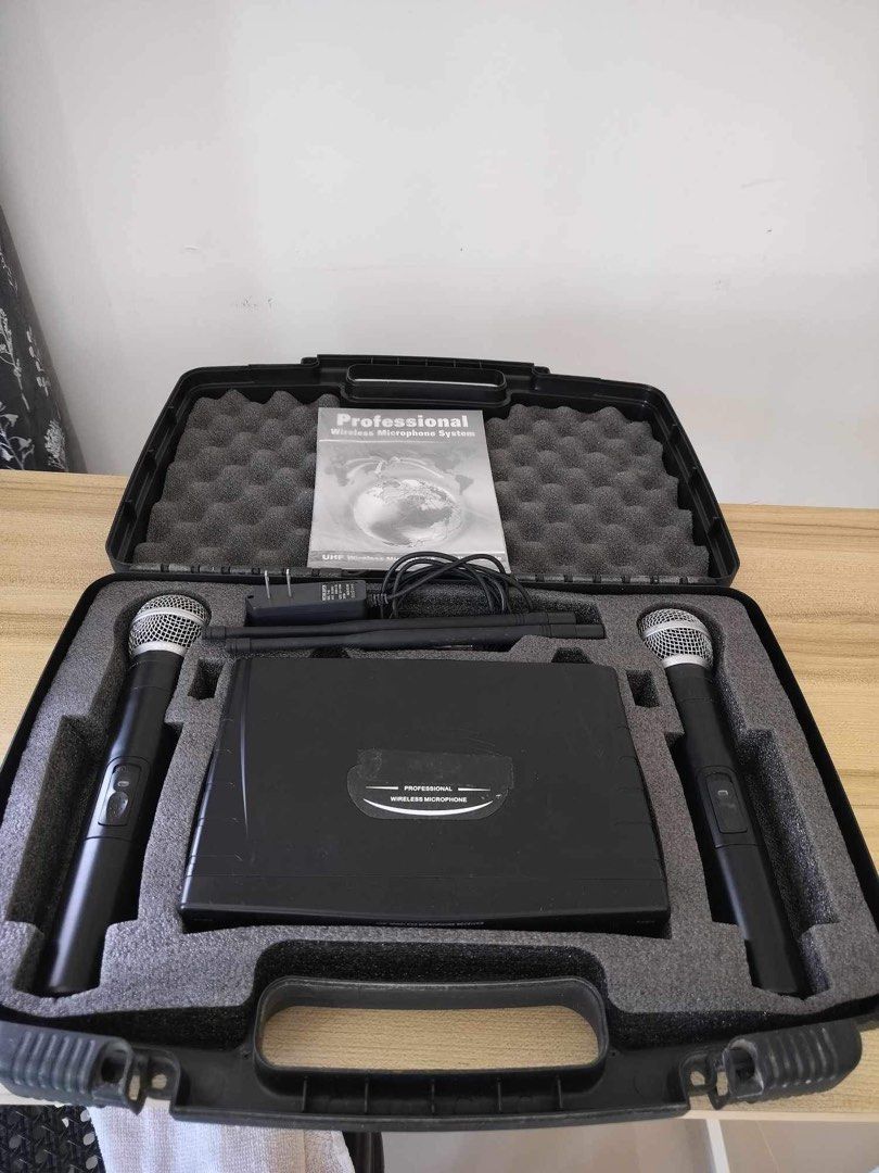 Trident SN-U90 Wireless Microphone (Category: Microphones) located in Manila. Submitted by meywimitagen (Listing ID 1291860643, Image 2). Description: dual wireless mic case manual condition is great, no issues.