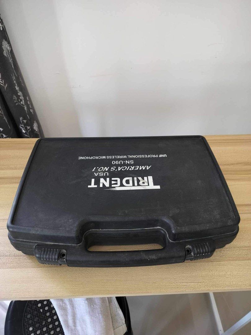 Trident SN-U90 Wireless Microphone (Category: Microphones) located in Manila. Submitted by meywimitagen (Listing ID 1291860643, Image 3). Description: dual wireless mic case manual condition is great, no issues.