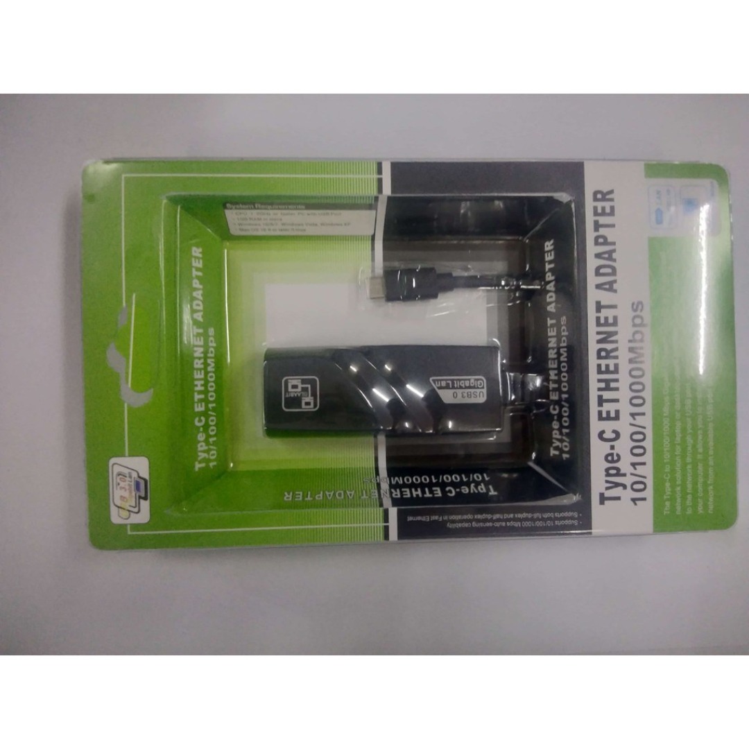 Type C Ethernet Adapter 1000mbps, Computers & Tech, Parts & Accessories ...