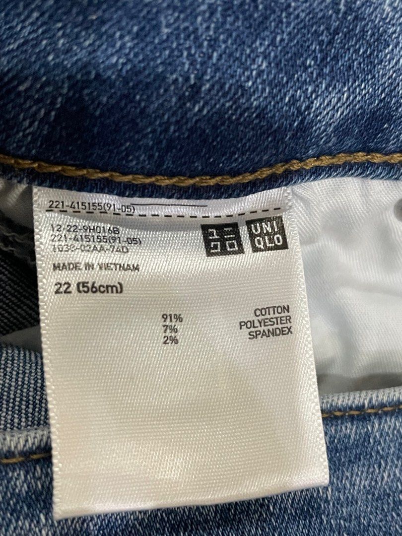 Uniqlo Ankle Length Denim Jeans (Category: Jeans) located in San Juan City. Submitted by shopperssouk (Listing ID 1291787509, Image 3). Description: Uniqlo Ankle Length Denim Jeans • Like new •Size: 22 (56cm). Please refer to the photos. •Straight cut ————————————————————— What you see is what you get. Our items are like new and rarely used. Actual pictures posted. 🛍 For other affordable authentic items, kindly visit our account. 😊 ————————————