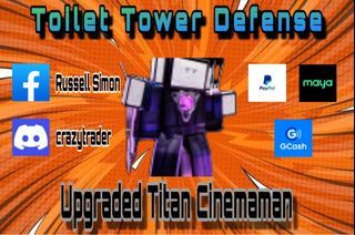UPGRADED TITAN CINEMAMAN - TOILET TOWER DEFENSE - ROBLOX