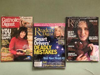 U.S. digest magazines, READER’S Digest, CATHOLIC Digest, P50 EACH