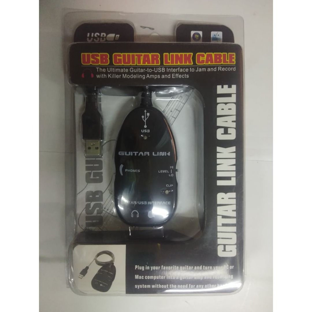 USB GUITAR LINK CABLE (Category: Cables & Adaptors) located in Manila. Submitted by sdfsolutions (Listing ID 1291841756, Image 1). Description: Plug in your favorite guitar and turn your PC or Mac computer into a guitar amp and recording system without the need for any other hardware. Stereo Headphone output lets you jam with your computer and can also be used for monitoring with active monitor speakers. .