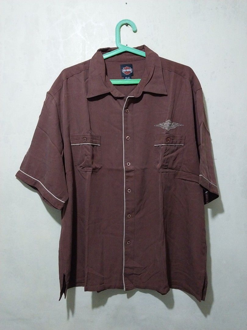 Vintage harley Davidson polo Men s Fashion Tops Sets Tshirts Polo Shirts on Carousell