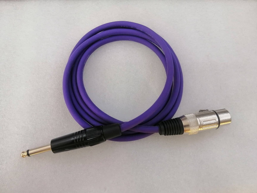 XLR Male Female to PL Mono Stereo Plug Cable 20 meters (blue), Audio ...