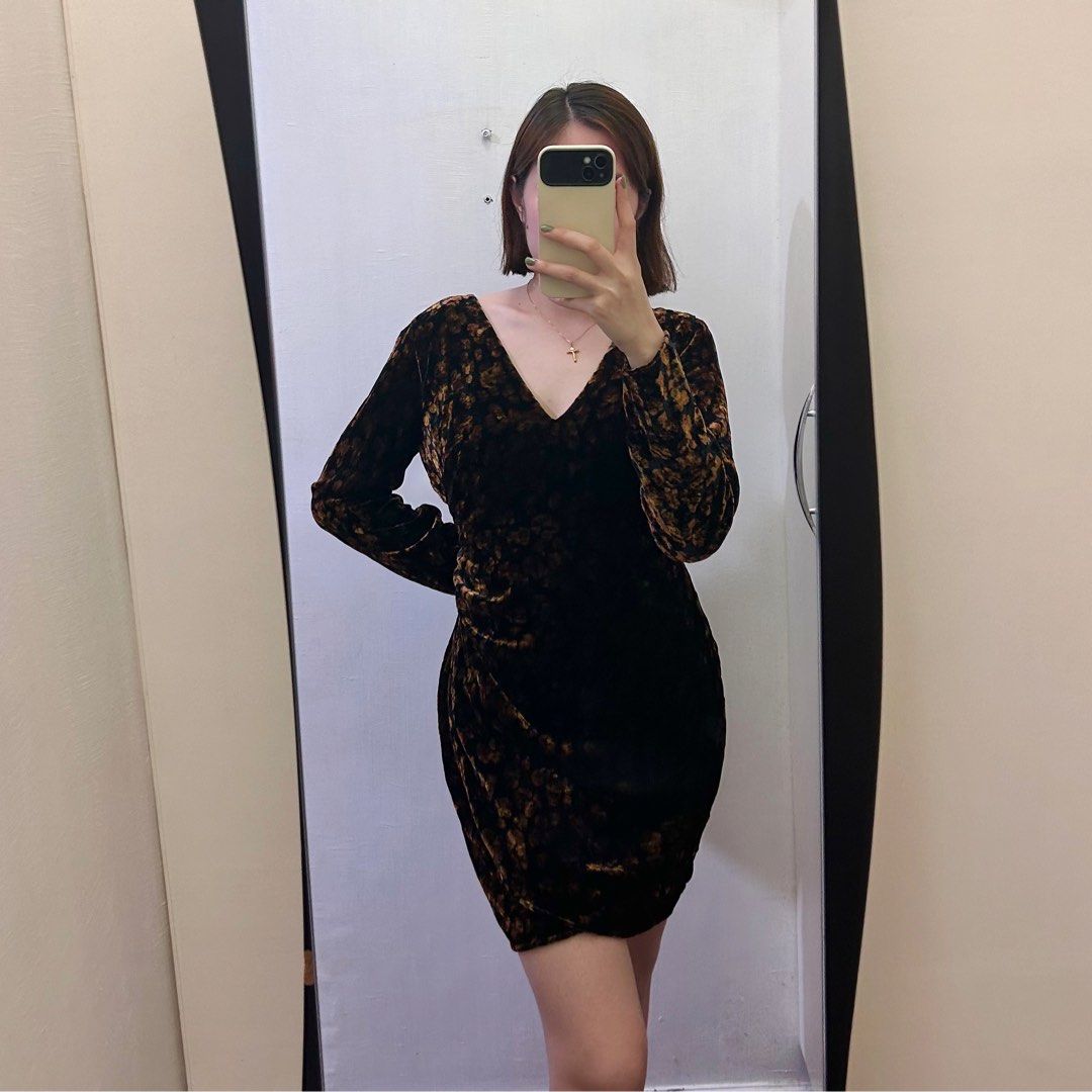 ZARA TRF longsleeve cocktail dress, Women's Fashion, Dresses & Sets, Dresses  on Carousell