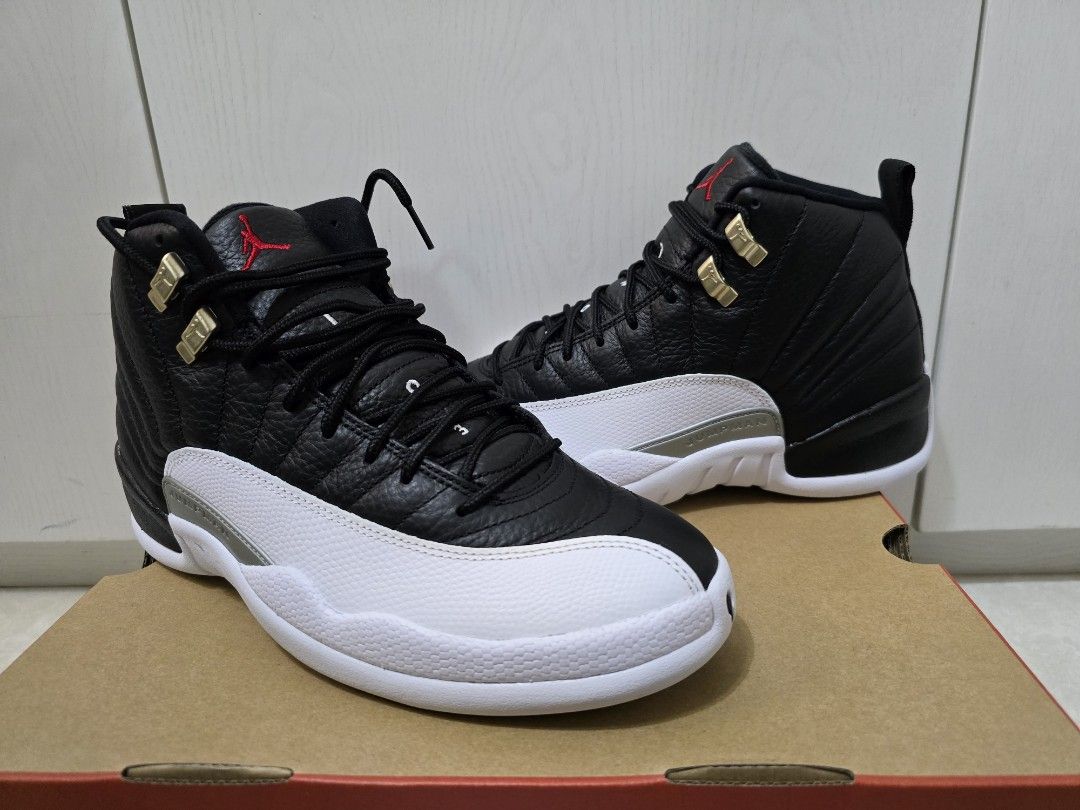 Black Wolf Grey Grey Jordan Retro 12 Black And White For Sale Air Jordan 12  Retro (100% 全新正貨), 男裝, 鞋, 波鞋- Carousell