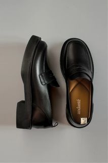Andante Chunky Loafers in Black