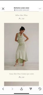 Araw the Line Sirena Skirt Dress in Celadon
