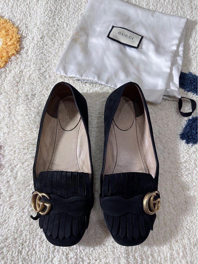 Authentic Gucci Marmont Black Flats