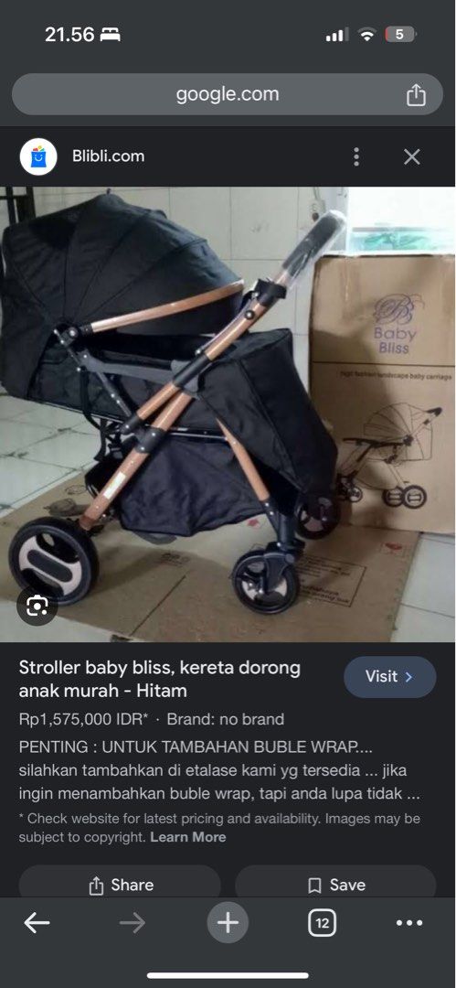 Baby bliss model 511, Bayi Anak, Kereta, Kursi Goyang