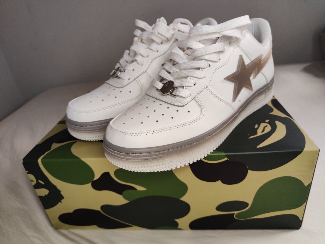 Bape Shoes (Category: Sneakers) located in Marikina City. Submitted by crlmskt (Listing ID 1291933878, Image 1). Description: Bapesta Size: 10 men's VNDS fitted only, complete with box and receipt HK release.