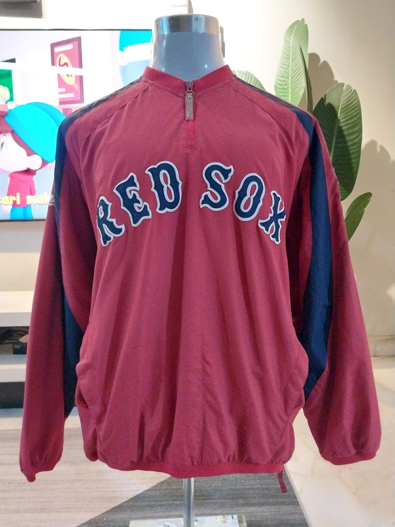 Rare Majestic BOSTON RED SOX Official CLUBHOUSE (MED) Jacket Same as  Players PRF