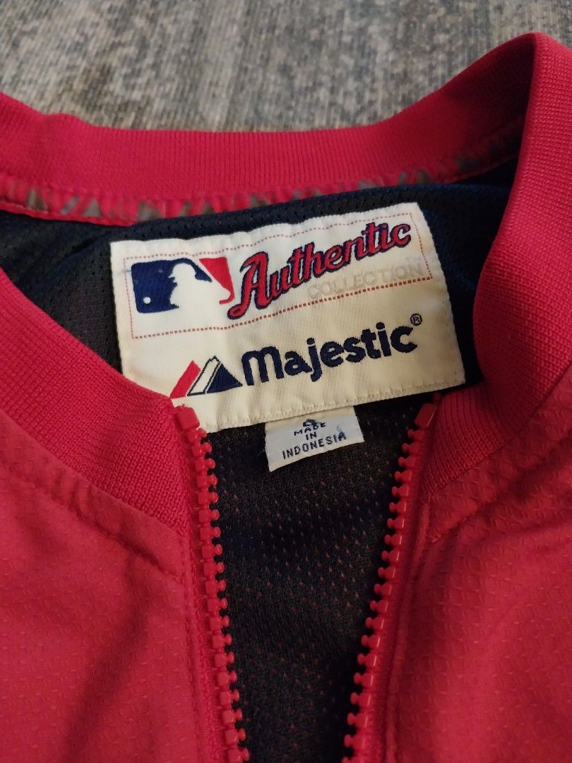 Boston Red Sox MLB Majestic Jacket Halfzip, Men's Fashion, Coats