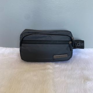 Calvin Klein Gray Nylon Clutch Bag