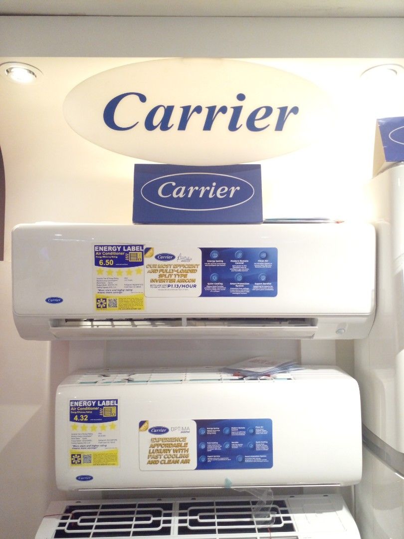 Carrier Inverter Split Type Aircon Nexus & Aura with FREE Installation ...