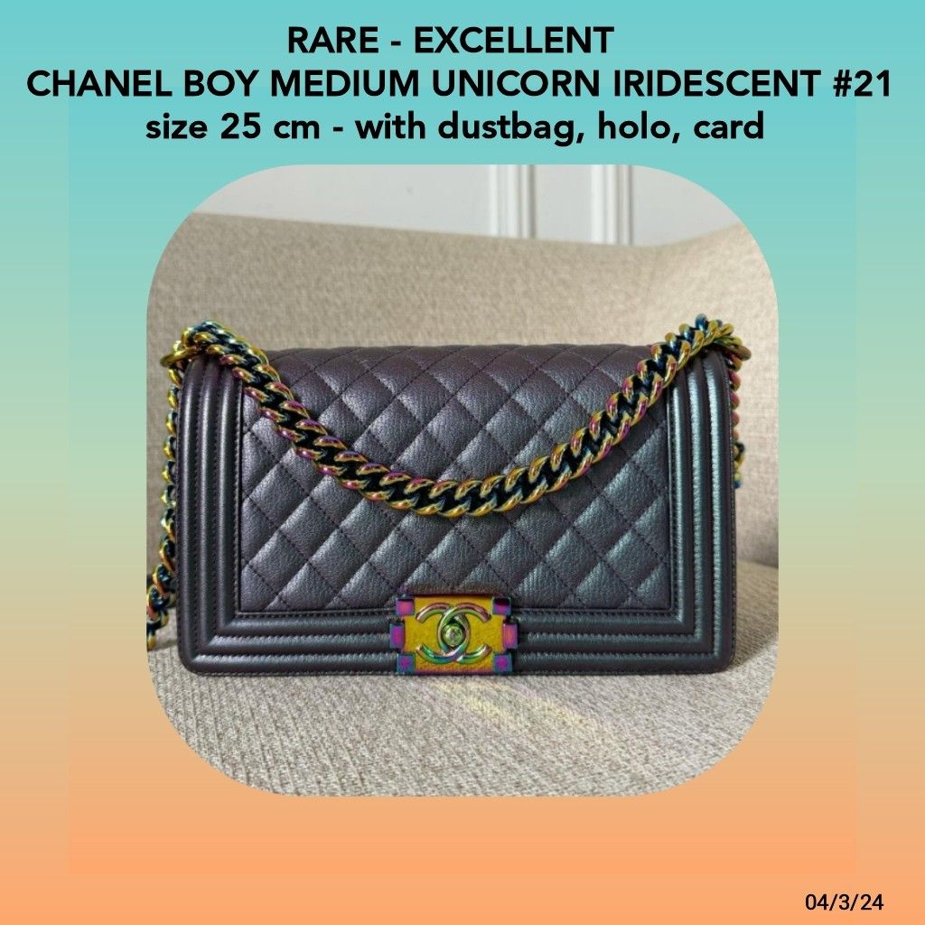Chanel unicorn boy bag store