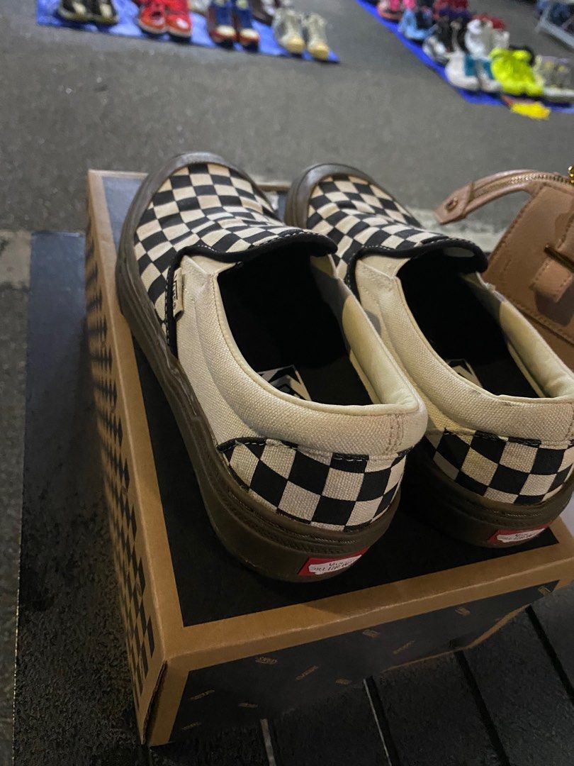 Checkerboard Black/Dark G, Women's Fashion, Footwear, Sneakers on Carousell