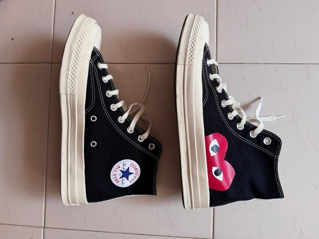 Cdg play converse black high new arrivals