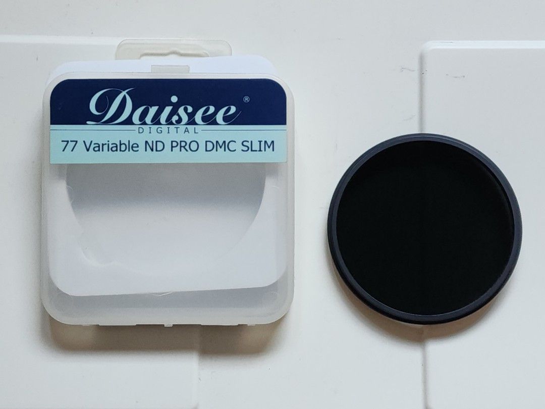 Daisee variable ND (Category: Other Photography Accessories) located in Singapore. Submitted by wanderdreams (Listing ID 1291954471, Image 2). Description: Lightly used variable ND filter. 2-10 stops 9 stop nd filter Well taken care, lightly used, no scratches on glass. Self collect at my place..