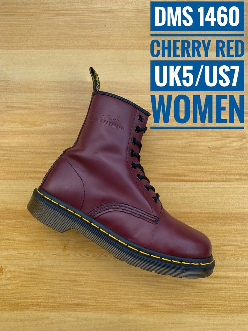DMS 1460 CHERRY RED UK5 Women s Fashion Footwear Boots on