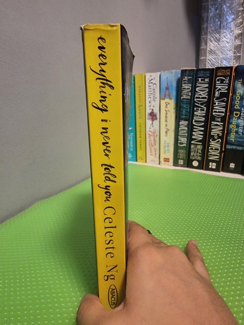 Everything I never told you by Celeste Ng (Category: Storybooks) located in Pasig City. Submitted by nethz21 (Listing ID 1292064516, Image 2). Description: Authentic Pre-loved Book UK Edition Spine creases.
