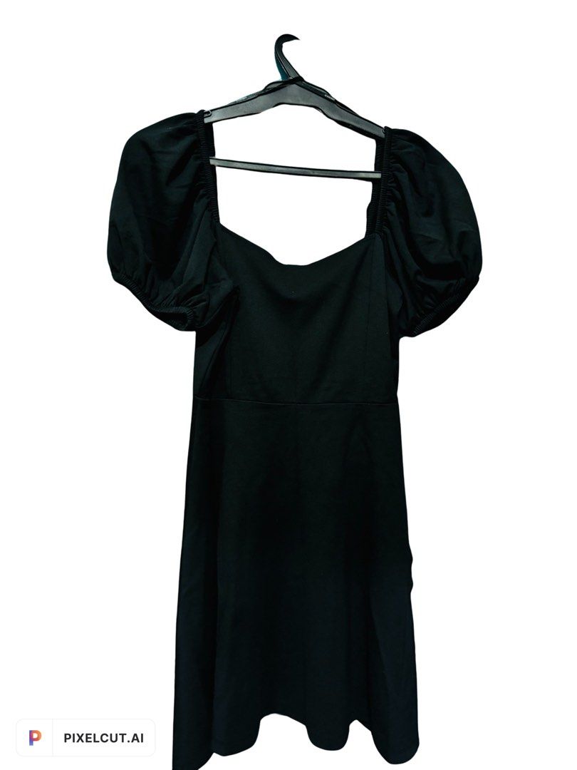 Forever 21 Puff Sleeve Mini Black dress, Women's Fashion, Dresses & Sets,  Dresses on Carousell