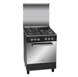 Fujidenzo 60 cm, 3 Gas Burner + 1 Eletric Hot Plate Cooking Range with Rotisserie FGR6631VTRMB Matte