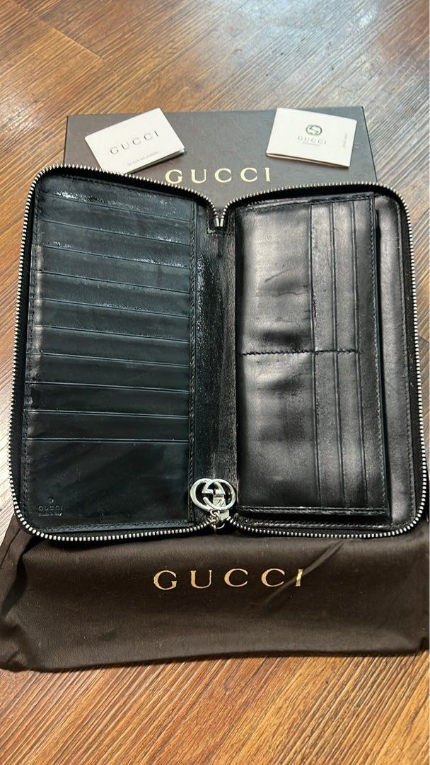 Gucci double zipper wallet new arrivals
