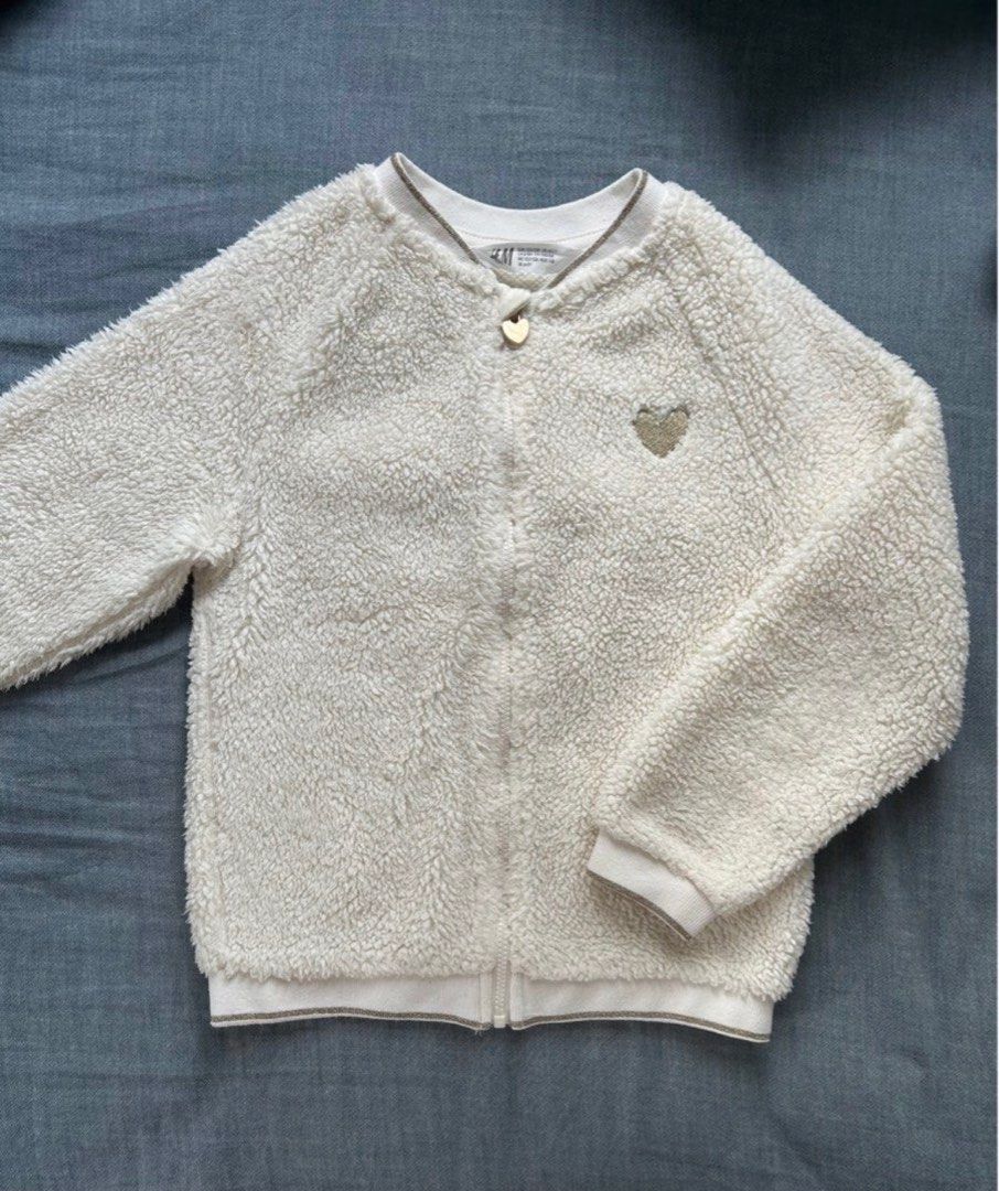 H&M泰迪絨外套120-130cm, 兒童＆孕婦用品, 嬰兒及小童流行時尚