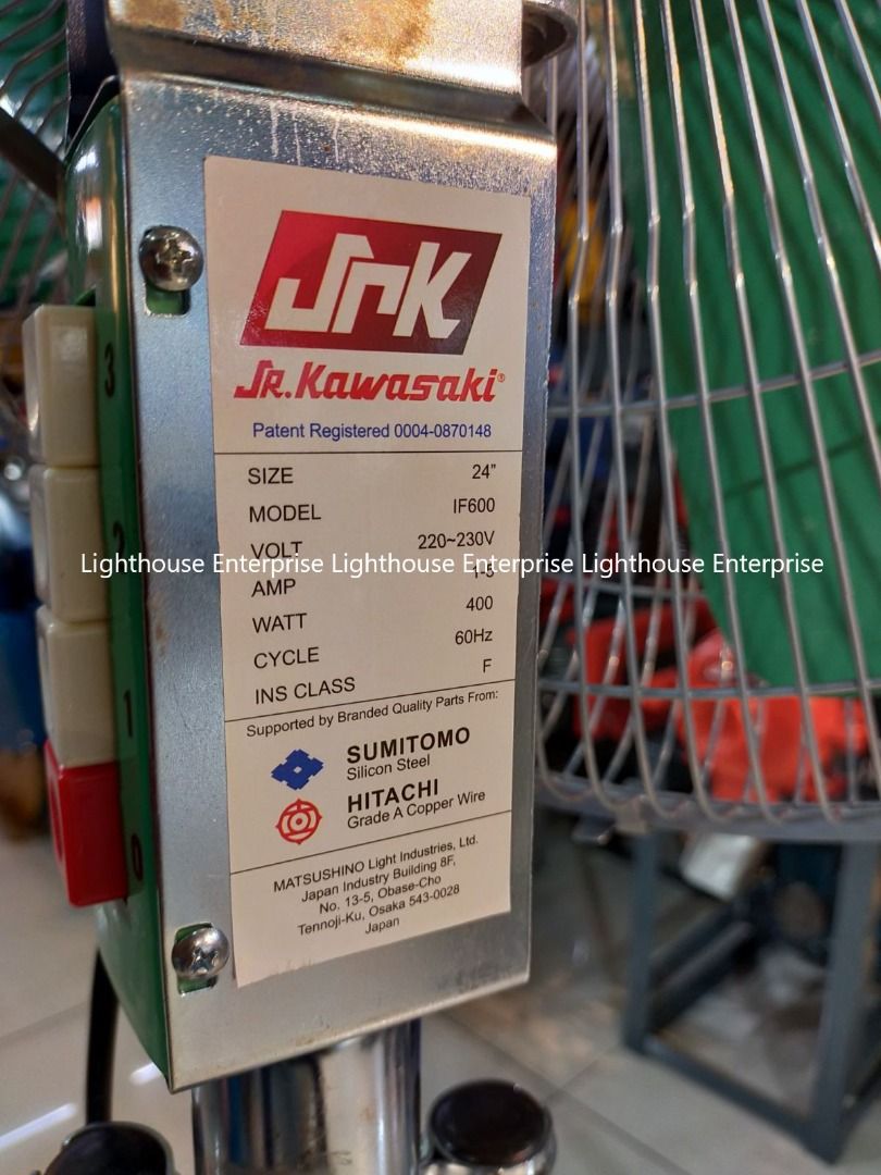 JR KAWASAKI INDUSTRIAL STAND FAN 24