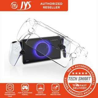 JYS Protective Case Compatible with PlayStation Portal, Clear Grip Cover with Anti-Scratch Design, HD Clear