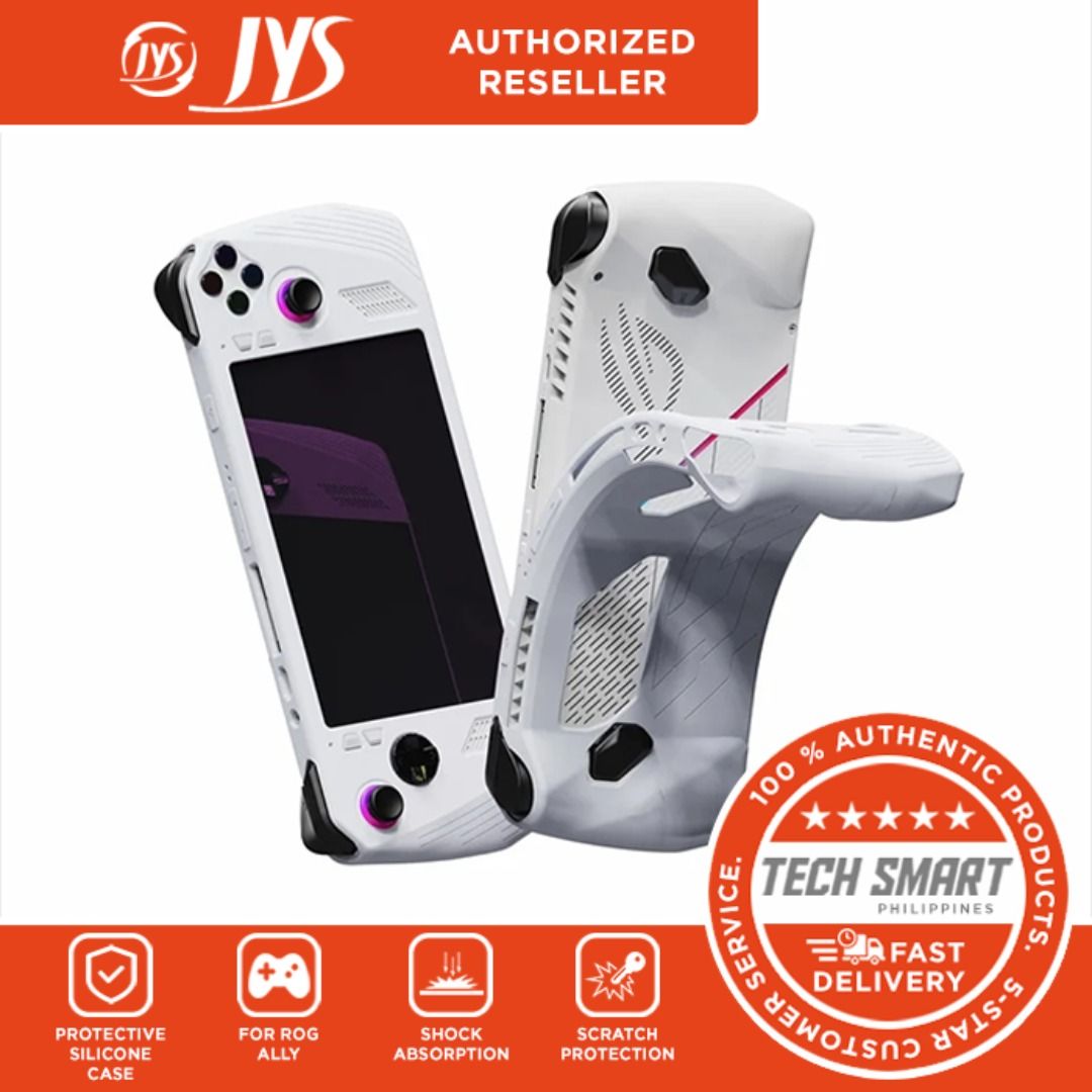 JYS Silicone Sleeve Case for ROG Ally (Category: Cases & Covers) located in Las Pinas. Submitted by techsmartph (Listing ID 1292021774, Image 2). Description: * Made of quality silicone material, soft and flexible, and durable to use * The better hand feeling is designed to enhance your gaming experience * Compact size, it can be put in your bag for storage, making it easier for you to carry * 1:1 precisely matched cutouts, all cutouts of the cas