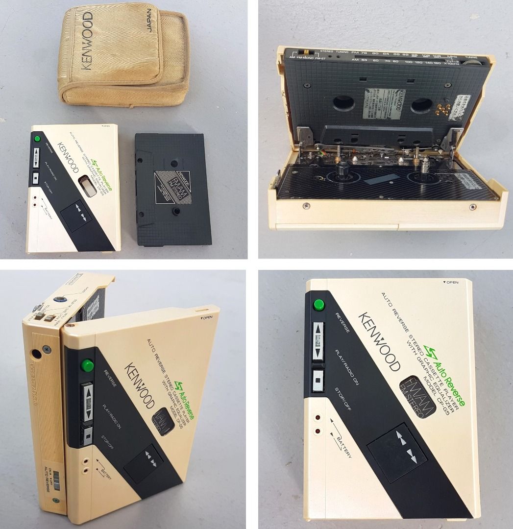 Kenwood Model CP-G5, Stereo Cassette Player, Auto Reverse, Radio