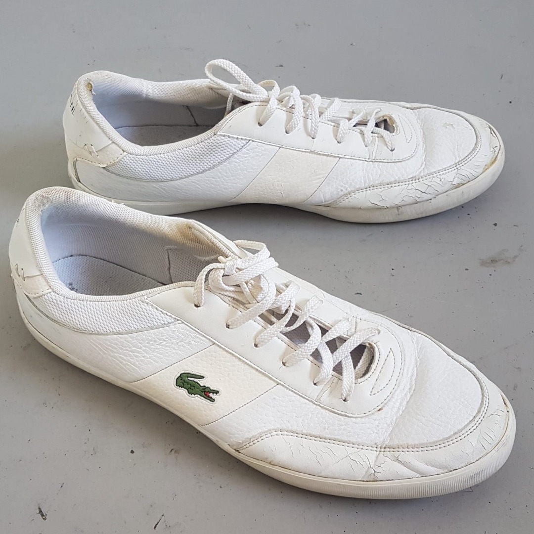 Lacoste court master trainers white store