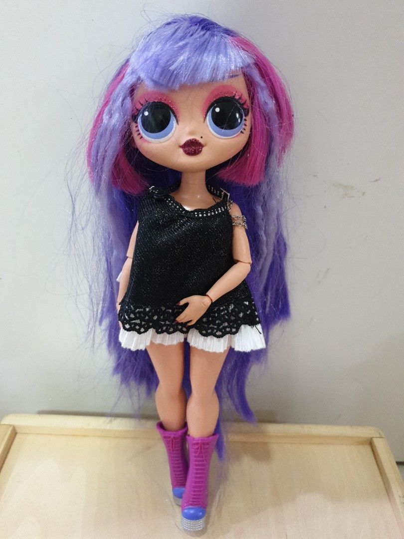 LOL Surprise OMG Shadow Winter Disco Fashion Purple Hair Doll With Outfit Hobbies Toys Toys Games on Carousell