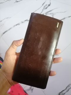 Mens Vintage Porter Leather Bifold Wallet