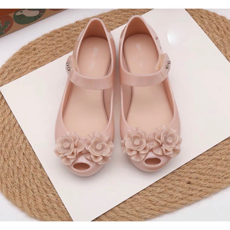 Mini Melissa Shoes Flower Nude Pink