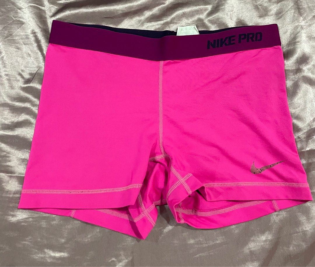 Nike Pro Barbie Pink Spandex Training shorts Women s Fashion