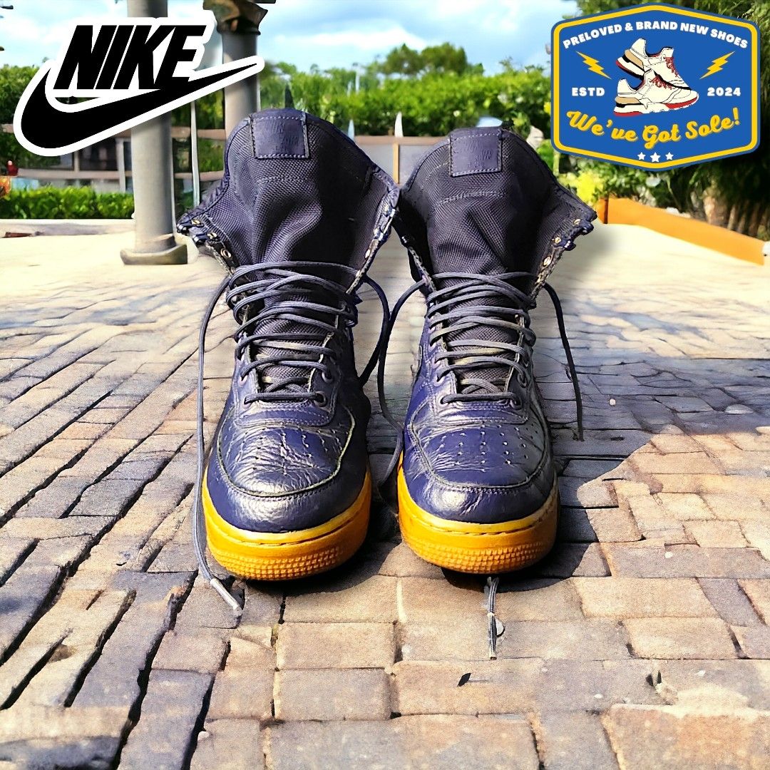 Nike SF AF1 High Tops Midnight Navy Gum
