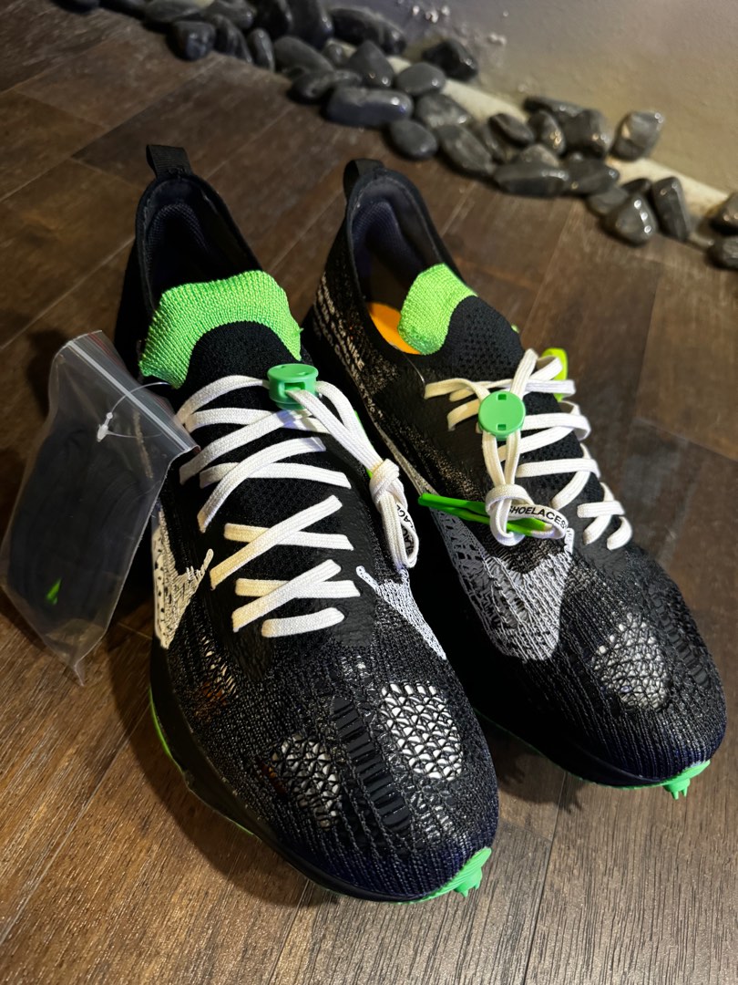 Nike X Off White Air Zoom Tempo Next Scream Green Sneakers