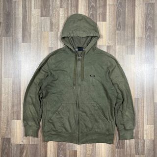 Oakley side logo zip up hoodie (authentic)