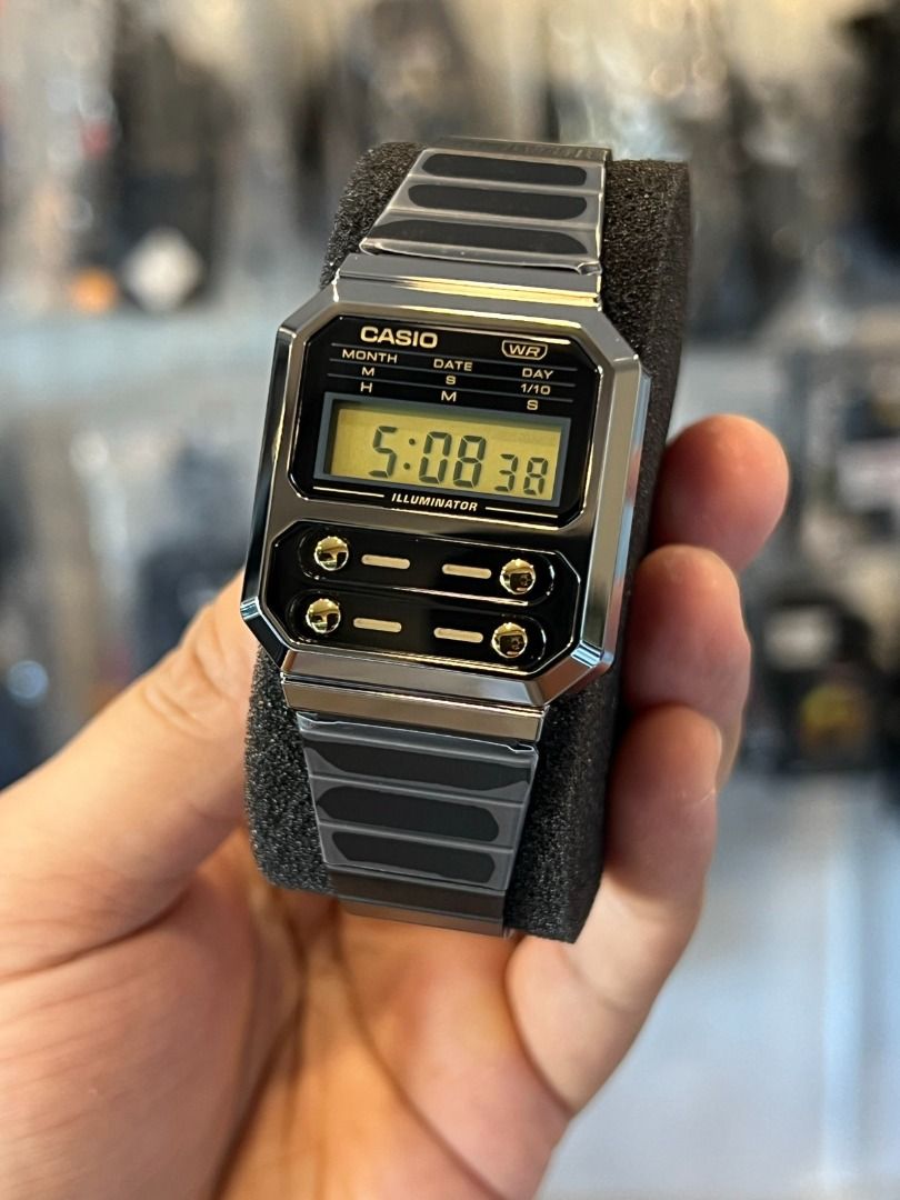 CASIO Classic Metal Vintage Silver Black | A100WEGG-1A